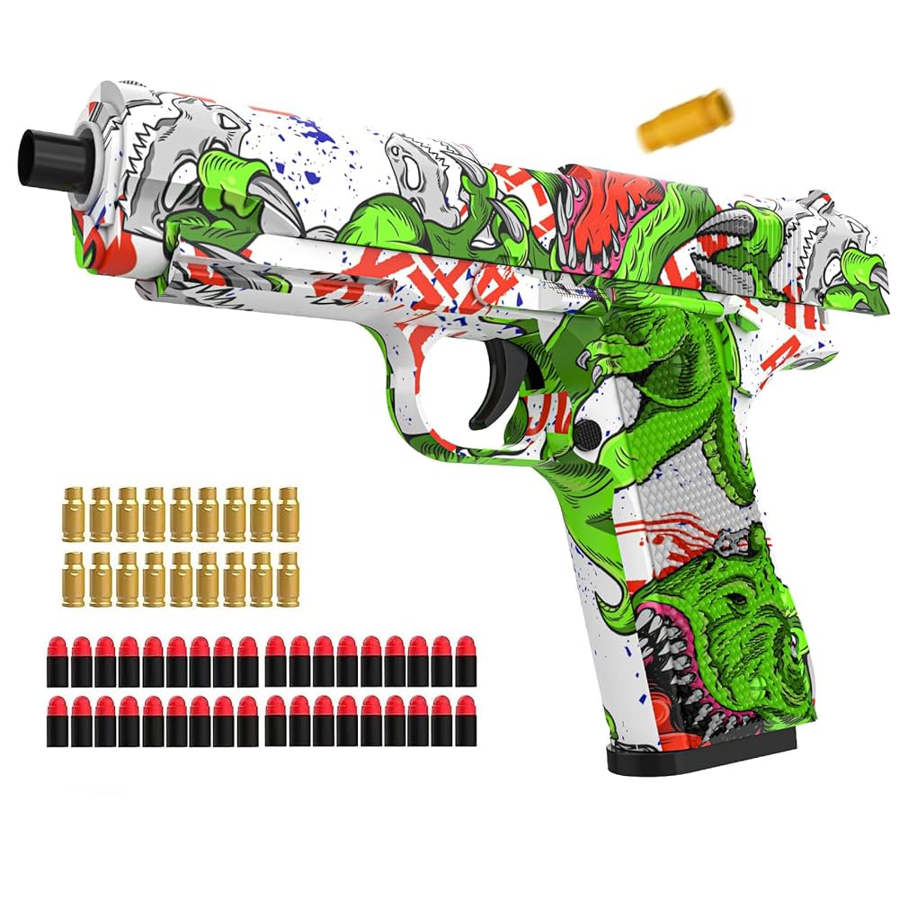 Spielzeugpistole mit weichen Kugeln